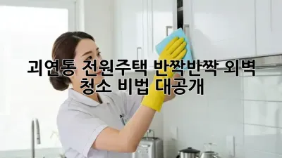 괴연동 전원주택, ✨반짝반짝✨ 외벽 청소 비법 대공개!🏡